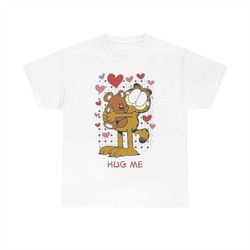 hug me garfield t-shirt