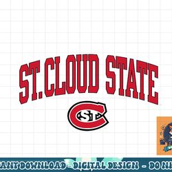 st. cloud state huskies arch over logo officially licensed  png, sublimation