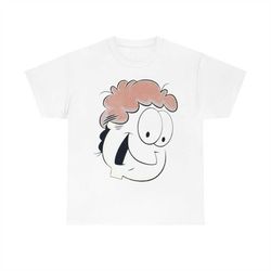 garfield jon arbuckle big face t-shirt
