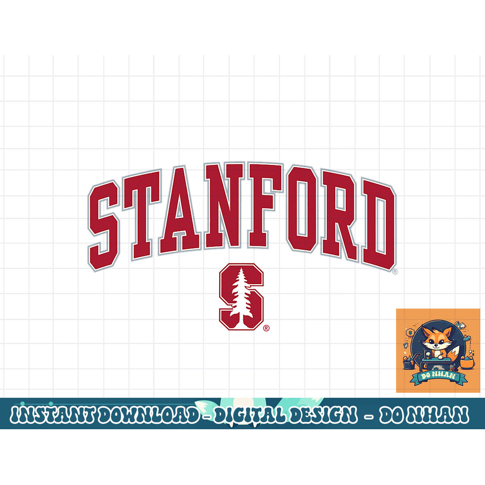 Stanford Cardinal Arch Over White Officially Licensed png, sublimation.jpg