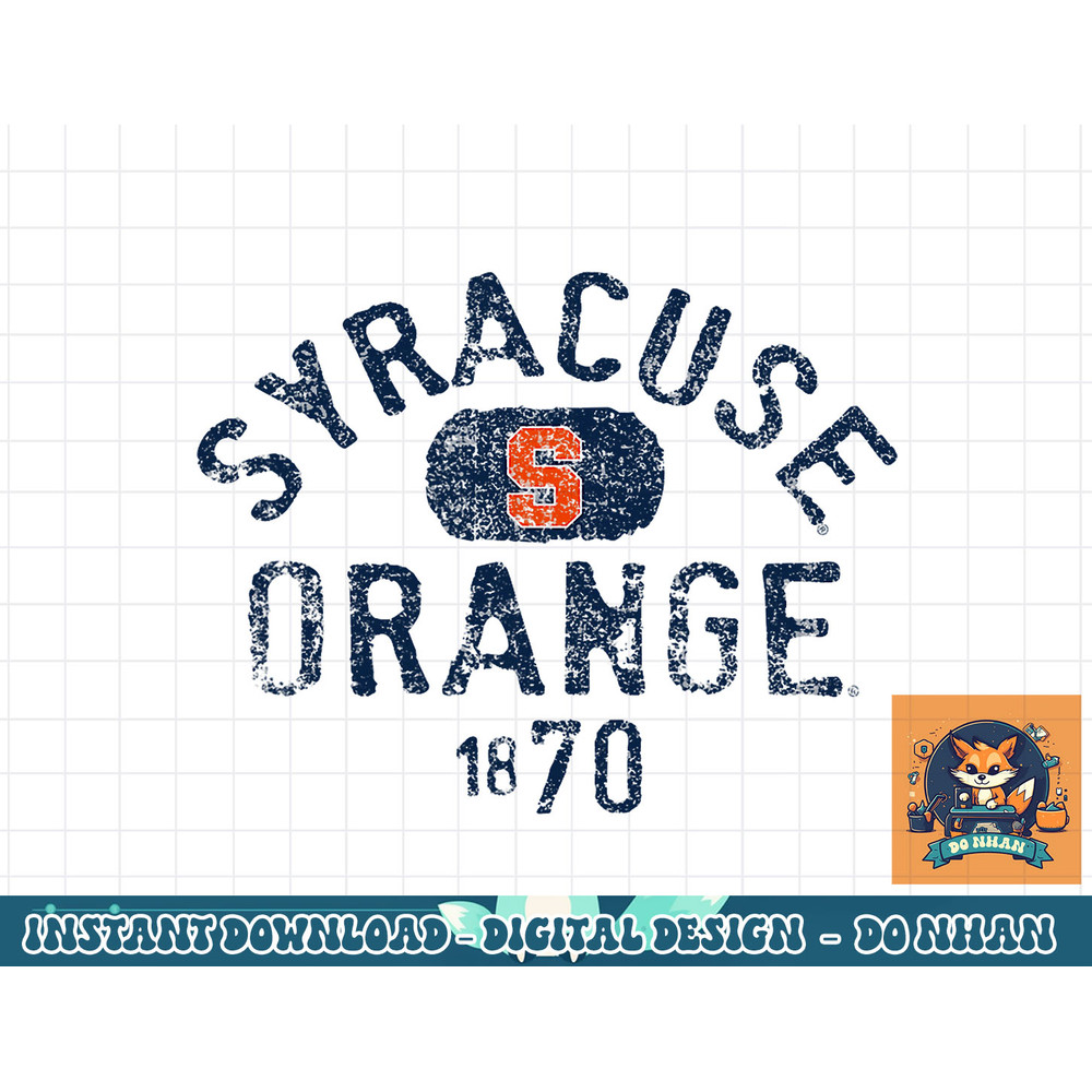 Syracuse Orange 1870 Distressed Officially Licensed png, sublimation.jpg