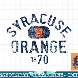 syracuse orange 1870 distressed officially licensed png, sublimation