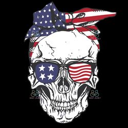 patriotic skull american flag svg, 4th of july, america skull svg, independence day svg