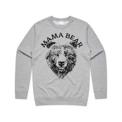 mama bear illustration jumper sweater sweatshirt cute shirt mom mum mother women's gift