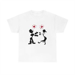 rachel green popeye tee, rachel green friends tv show shirt
