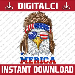 merica eagle mullet 4th of july american flag patriotic memorial day, american flag, independence day png file
