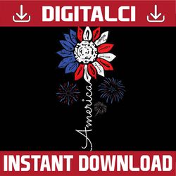 america sunflower 4th of july independence day patriotic memorial day, american flag, independence day png file