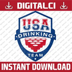 USA Drinking Team 4th of July Funny Independence Day Drunk Memorial day, American Flag, Independence Day PNG File Sublim