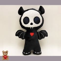 Personalised Cute Halloween Bat Stuffed toy ,Super cute personalised soft plush toy, Personalised Gift