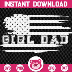 father of girls svg, cheer dad fathers day daddy america usa flag png, girl dad flag svg, fathers day svg, digital downl