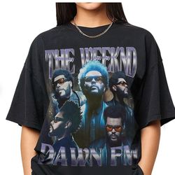the weeknd merch tour t-shirt hip hop pop music tee dawn fm starboy lyrics die for you perfect for weekend concerts & fa