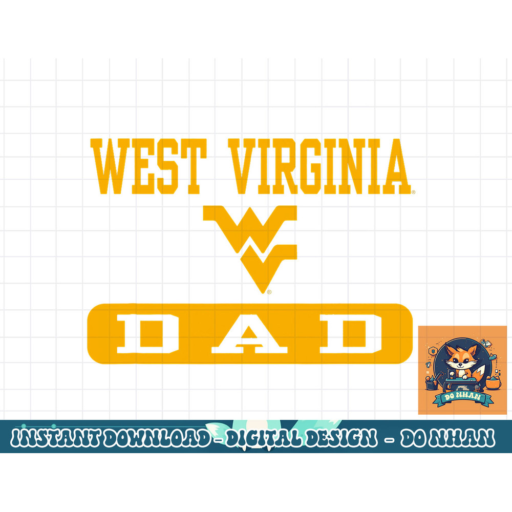 West Virginia Mountaineers Dad Officially Licensed  png, sublimation.jpg