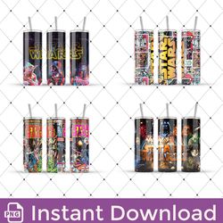 star wars tumbler wrap, 20oz skinny straight, full tumbler wrap, star wars wrap png, sublimation design, png tumbler wra