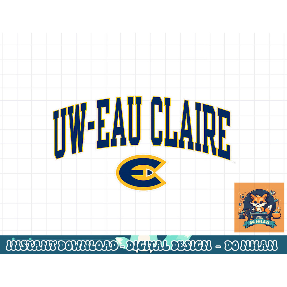 Wisconsin Eau Claire Blugolds Arch Over Officially Licensed png, sublimation.jpg