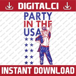Independence Day Funny Party in The USA Uncle Sam Memorial day, American Flag, Independence Day PNG File Sublimation