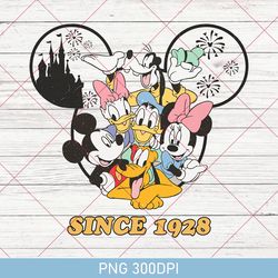 mickey & co 1928 png, retro disney mickey png, micke and friends, disneyworld png, disney mickey minnie png, disney png