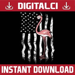 funny pink flamingo independence day usa american flag memorial day, american flag, independence day png file