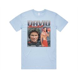 david hasselhoff homage t-shirt tee top funny 80s knight rider kitt vintage dad