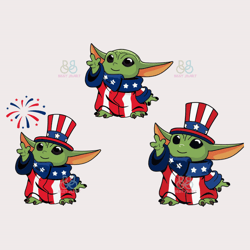 happy 4th of july baby yoda bundle svg, 4th of july, baby yoda svg, american flag svg, independence day svg