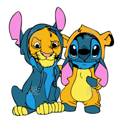 lion king and stitch svg, disney svg, stitch svg, lion king svg, animal svg, trending svg