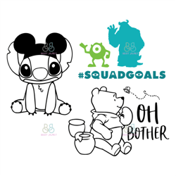 squad goals oh bother svg, disney svg, stitch svg, pooh svg, trending svg