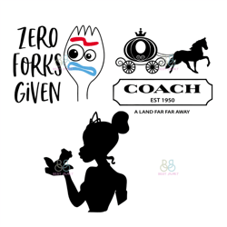 zero forks given svg, disney svg, pumpkin svg, cinderella svg, disney princess svg, trending svg