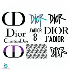 dior bundle svg, dior svg, dior logo svg