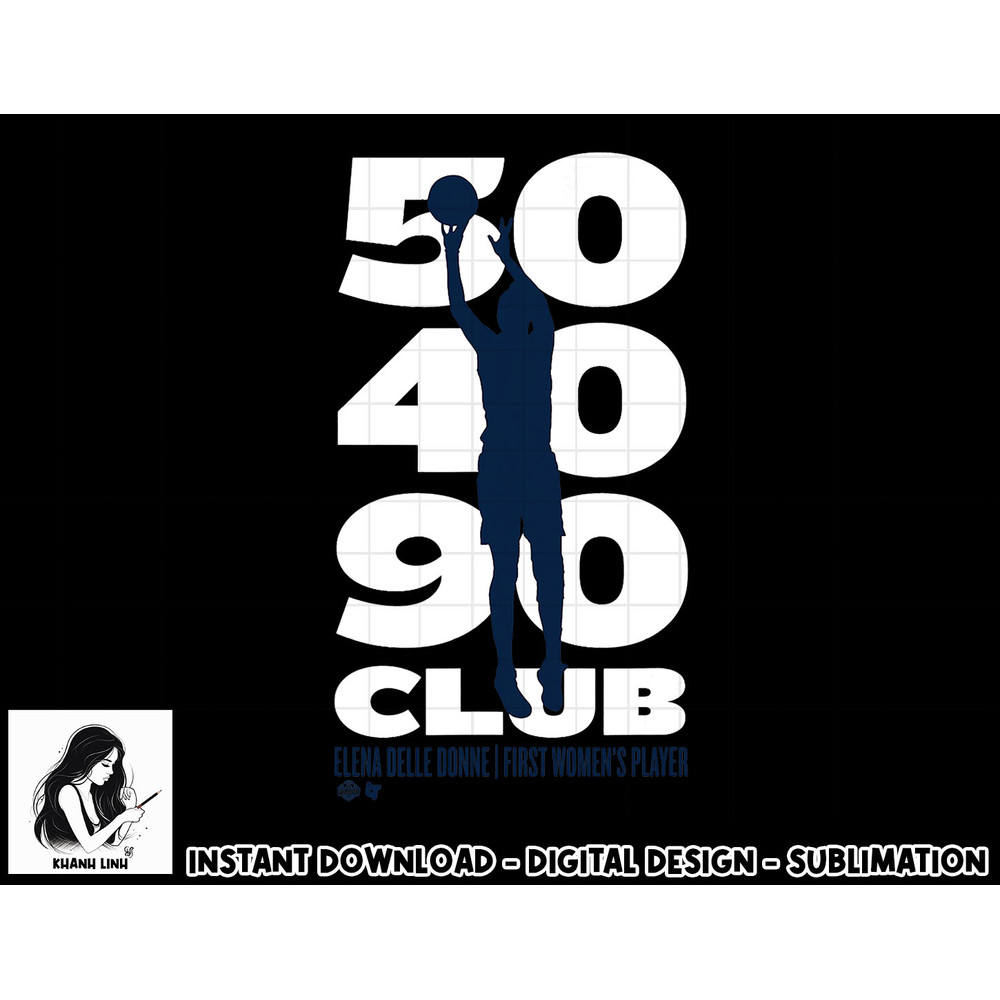 Officially Licensed Elena Delle Donne - 50-40-90 Club png, sublimation.jpg