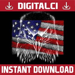 patriotic eagle memorial day, american flag, independence day png file sublimation