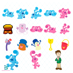 blue clues bundle svg, blue clues svg, cartoon dog svg
