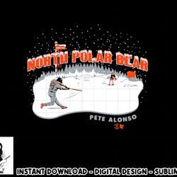 officially licensed pete alonso - north polar bear  png, sublimation