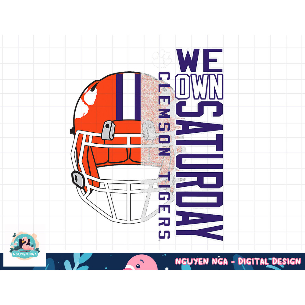 Clemson Tigers Football Saturdays Orange Officially Licensed png, sublimation.jpg