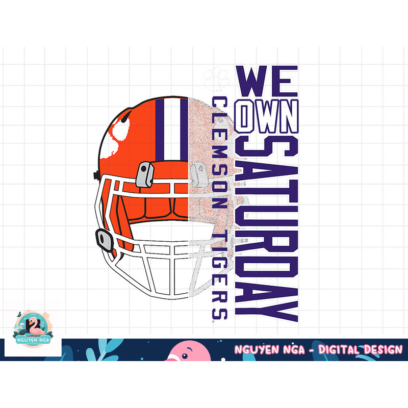 Clemson Tigers Football Saturdays Orange Officially Licensed png, sublimation.jpg