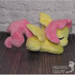 Chibi Sleepy Fluttershy Flutterbat Plush toy My little pony plush pony toy - MADE TO ORDER