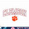 Clemson Tigers Womens Arch Over Dark Heather png, sublimation.jpg