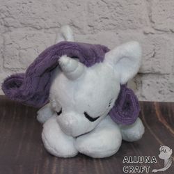 Chibi Sleepy Ratity Plush toy My little pony plush pony toy mlp - MADE TO ORDER