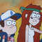 Gravity Falls-Wendy-Dipper-orange-roof-picture-on-a-roof teen- watercolor-friends-4.JPG