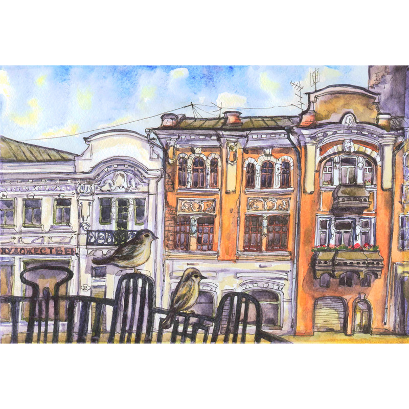 Купеческие узоры, 21 х30 см, бумага, смеш. техника, 2015 г._02.jpg