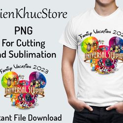 family vacation 2023, family trip, universal studios, universal trip, disney trip, design for t-shirt, instant download