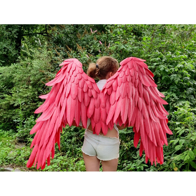 adult wings costume, Hawks costume, red angel wings, devil wings, final fantasy, articulating wings, anime cosplay wings, moving anime wings, movable wings, my