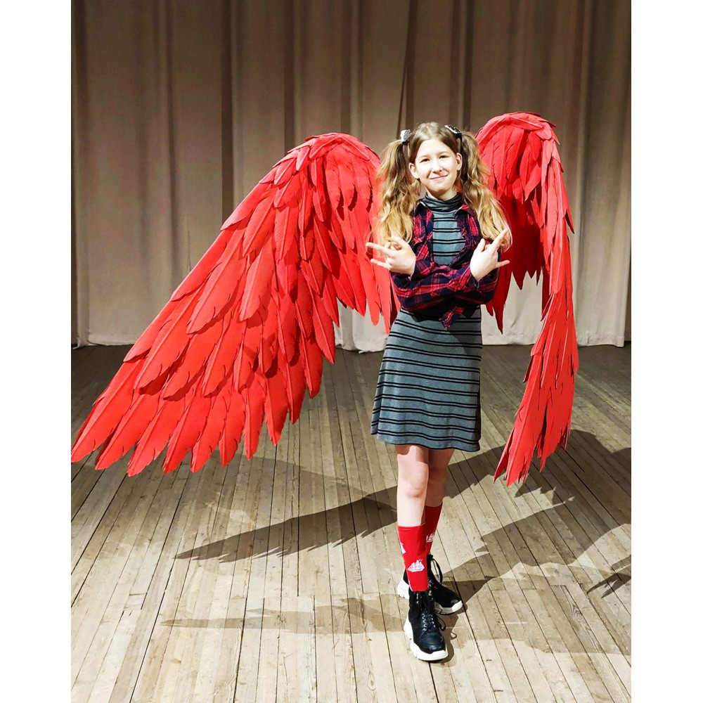 adult wings costume, Hawks costume, red angel wings, devil wings, final fantasy, articulating wings, anime cosplay wings, moving anime wings, movable wings, my
