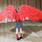 adult wings costume, Hawks costume, red angel wings, devil wings, final fantasy, articulating wings, anime cosplay wings, moving anime wings, movable wings, my