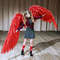 adult wings costume, Hawks costume, red angel wings, devil wings, final fantasy, articulating wings, anime cosplay wings, moving anime wings, movable wings, my
