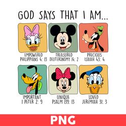Vintage God Says That I Am Svg, Magical Kingdom Svg, Mickey Mouse Svg, Disney Svg - Digital File