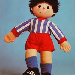 Soccer Mascot Sewing Pattern-Soft Boy Two Sizes 21" and 28" tall-Large Stuffed Toys vintage cutting patterns Digital PDF