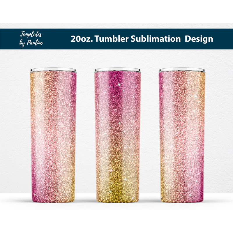 maroon olive glitter 20 oz skinny tumbler wrap for sublimation