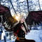 Maleficent cosplay black angel wings devil wings cosplay larp cloth the witcher costume demon s