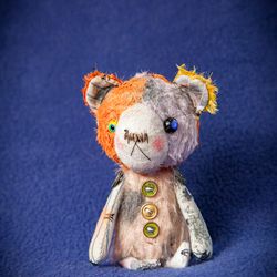 OOAK Cute weird mini Teddy Bear by Yumi Camui