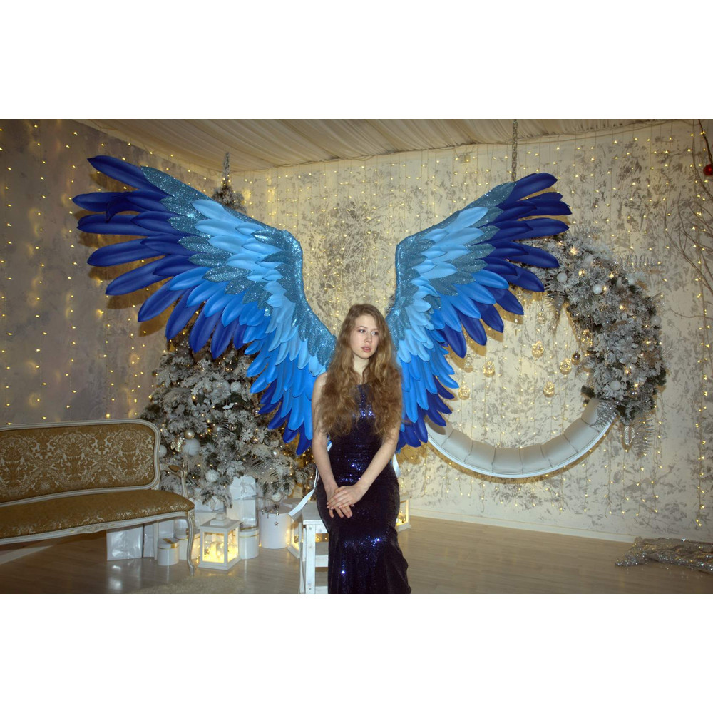 bluebird wings costume parrot wings costume gleaming fairy wings shining jaybird angel wings costume lucky bird wings victoria secret wings blue wearable wings