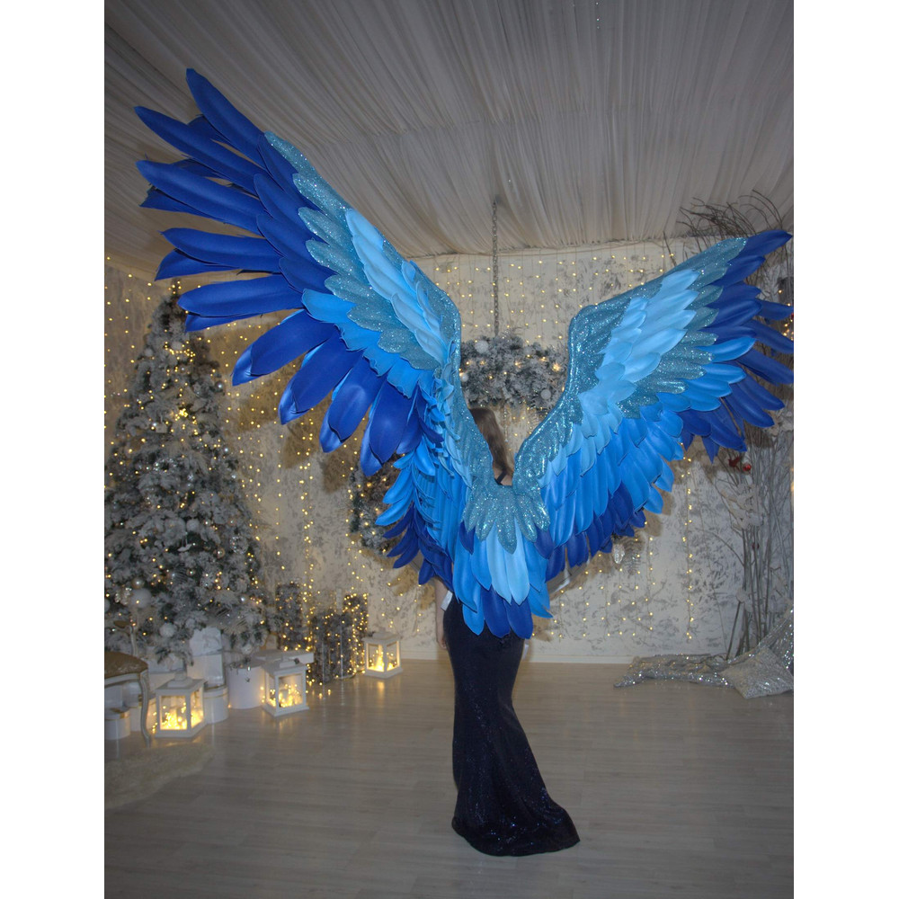 bluebird wings costume parrot wings costume gleaming fairy wings shining jaybird angel wings costume lucky bird wings victoria secret wings blue wearable wings